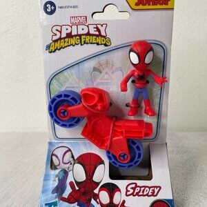 Hasbro Marvel Spidey and Amazing Friends 2.5 Inch Figure w/ Motorcycle NEW!